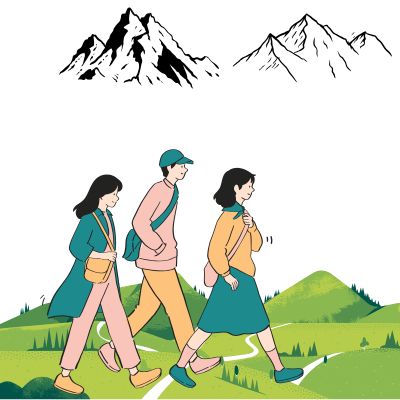 Meditative walking
